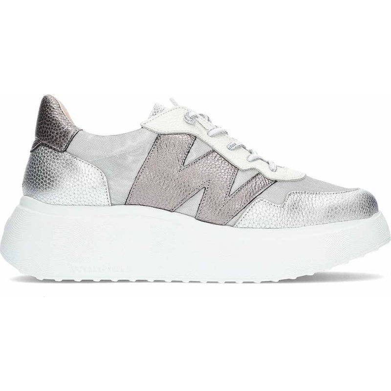 Zapatillas deportivas de mujer Wonders Zenit A-3622 PLATA