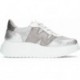 Zapatillas deportivas de mujer Wonders Zenit A-3622 PLATA