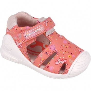 Sandalias para chica Biomecanics 252101 Estampado Mariposa CANTALUPE_A833