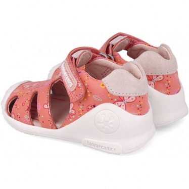 Sandalias para chica Biomecanics 252101 Estampado Mariposa CANTALUPE_A833