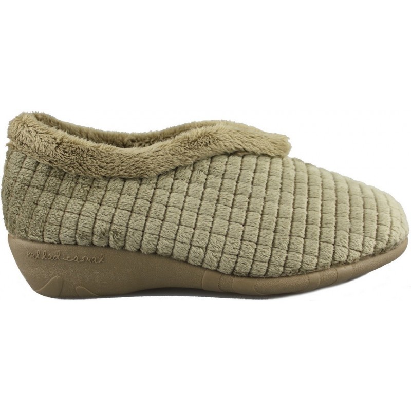 ZAPATILLAS CASA VULLADI MUJER ALASKA BEIGE
