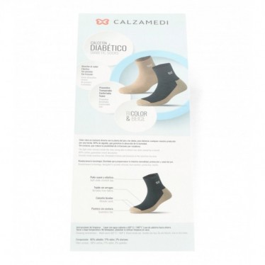 Calcetines cortos CALZAMEDI Especial Diabeticos 9656 BEIGE