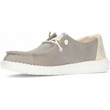 Zapatos para mujer HEY DUDE Metallic Sparkle HD41082 GOLD