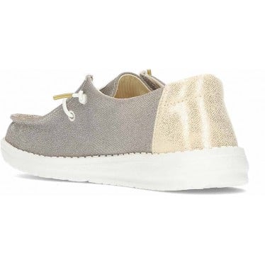 Zapatos para mujer HEY DUDE Metallic Sparkle HD41082 GOLD