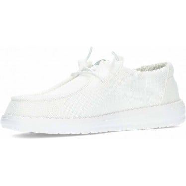 Zapatos para mujer HEYDUDE Wendy Stretch Sox HD41878 WHITE