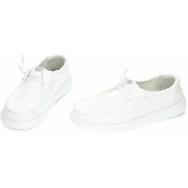 Zapatos para mujer HEYDUDE Wendy Stretch Sox HD41878 WHITE