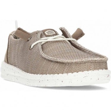 Zapatos para mujer HEYDUDE Wendy Stretch Sox HD41878 WALNUT