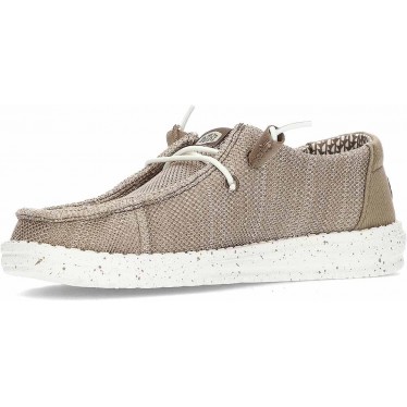 Zapatos para mujer HEYDUDE Wendy Stretch Sox HD41878 WALNUT