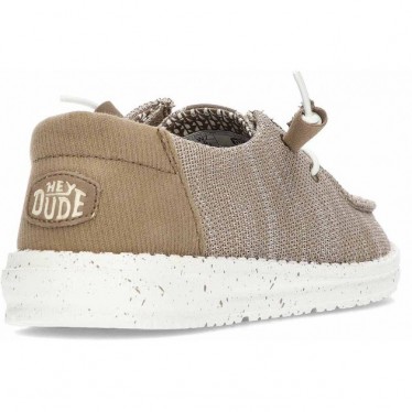Zapatos para mujer HEYDUDE Wendy Stretch Sox HD41878 WALNUT