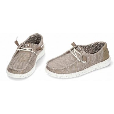 Zapatos para mujer HEYDUDE Wendy Stretch Sox HD41878 WALNUT