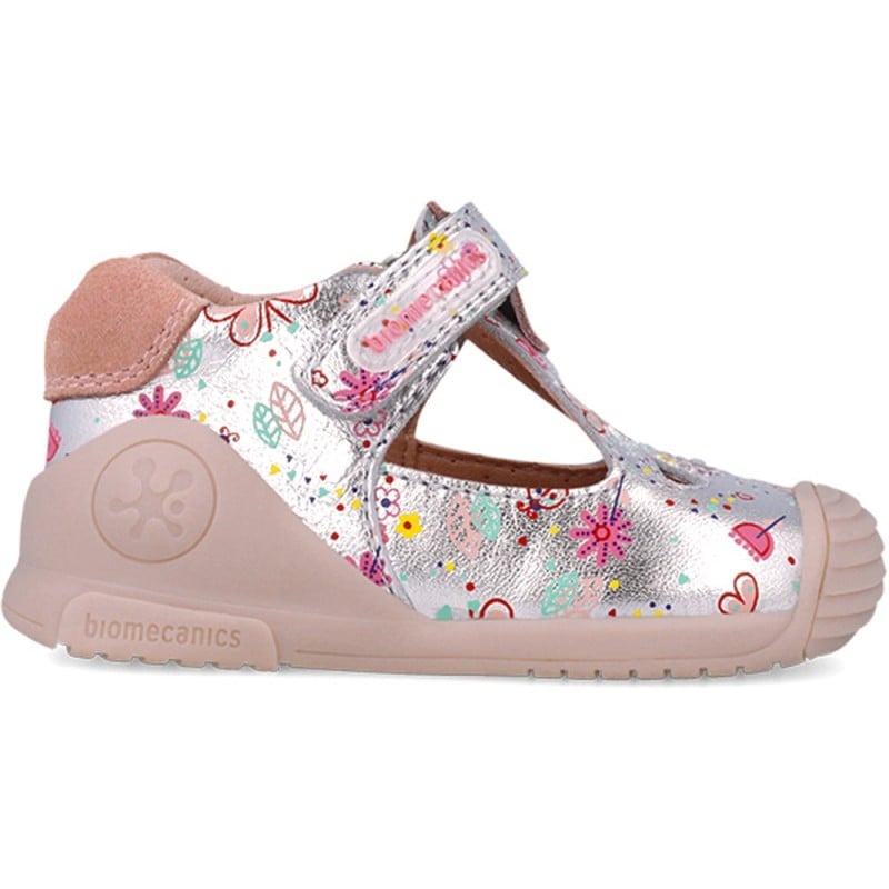 Sandalias para chica Biomecanics 252102 Estampado PLATA_B198