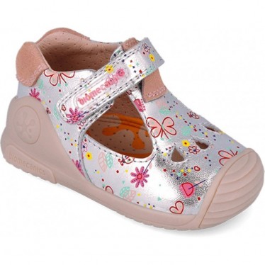 Sandalias para chica Biomecanics 252102 Estampado PLATA_B198