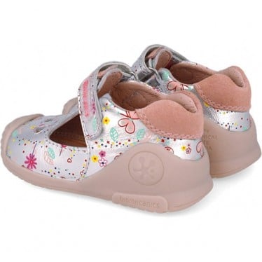 Sandalias para chica Biomecanics 252102 Estampado PLATA_B198