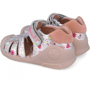 Sandalias para chica Biomecanics 252103 Estampado PLATA_C198