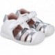 Sandalias para chica Biomecanics 252104 Casual Tiras BLANCO_PLATA_B313