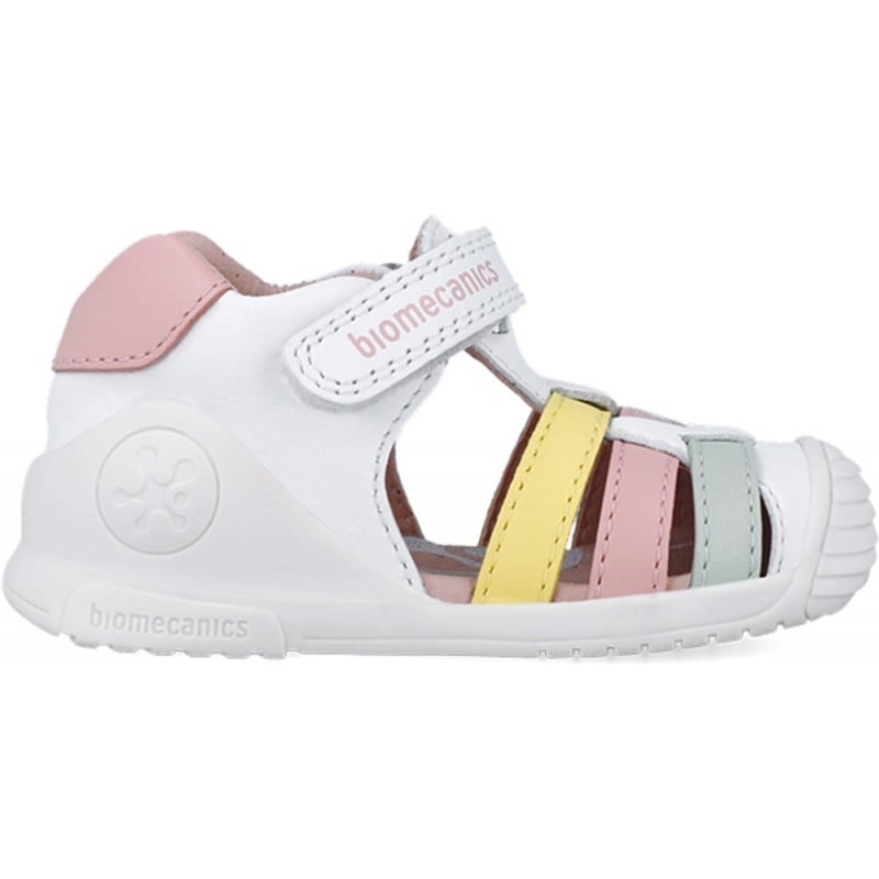 Sandalias para chica Biomecanics 252104 Casual Tiras BLANCO_MULTI_C310