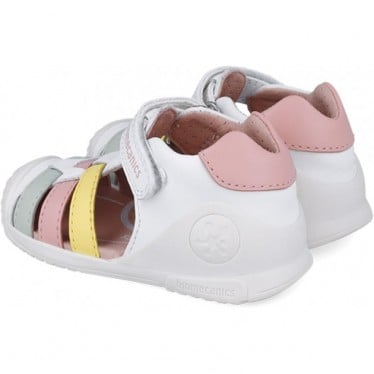 Sandalias para chica Biomecanics 252104 Casual Tiras BLANCO_MULTI_C310