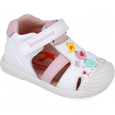 Sandalias para chica Biomecanics 252106 Jardín BLANCO_B050