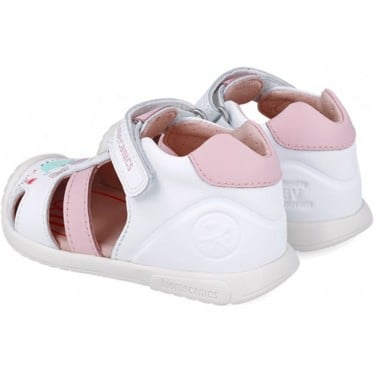 Sandalias para chica Biomecanics 252106 Jardín BLANCO_B050