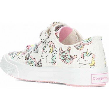 Sneakers para niña CONGUITOS Unicorn Fantasy 284096 WHITE