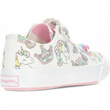 Sneakers para niña CONGUITOS Unicorn Fantasy 284096 WHITE