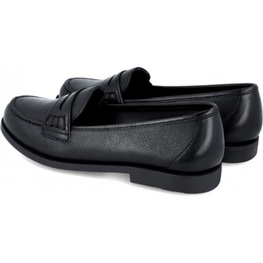 Mocasines colegiales para chica Garvalín 241705 Copete NEGRO_A054