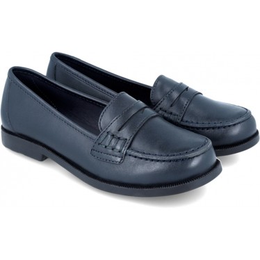 Mocasines colegiales para chica Garvalín 241705 Copete AZUL_MARINO_B089