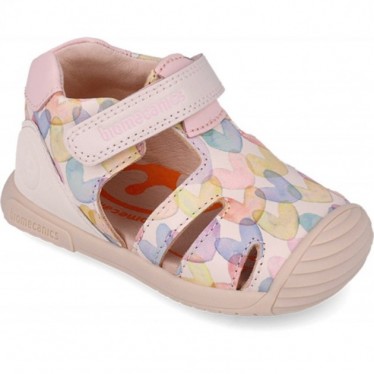 Sandalias para niña Biomecanics 252110 Estampado Corazones COTTON_A779
