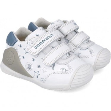 Deportivas para niño Biomecanics 252115 Estampado BLANCO_INDIGO_B834