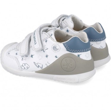 Deportivas para niño Biomecanics 252115 Estampado BLANCO_INDIGO_B834
