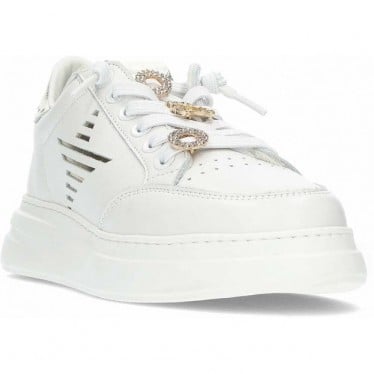 Deportivas para mujer CETTI C-1307 BLANCO_ORO