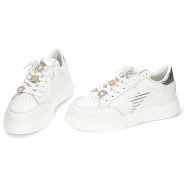 Deportivas para mujer CETTI C-1307 BLANCO_ORO