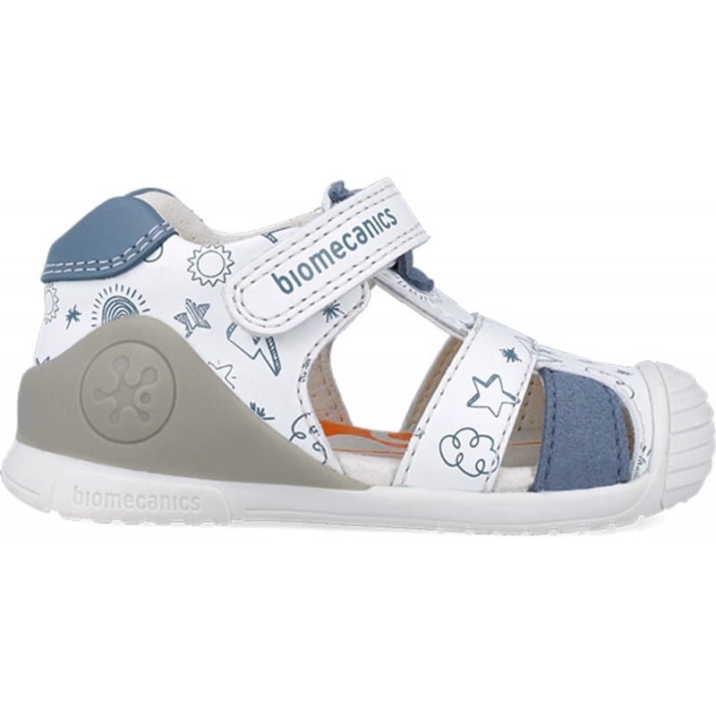 Sandalias para chico Biomecanics 252116 Estampado BLANCO_INDIGO_B834