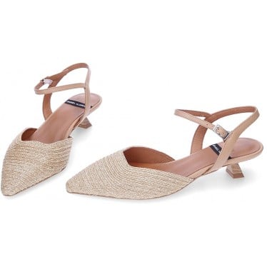 Zapato de salón ANGEL ALARCON Lea 25057 NATURAL