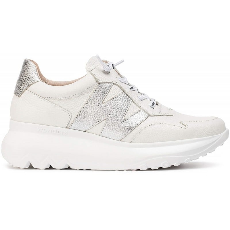 Deportiva para mujer Wonders A-4002 Samira PLATA