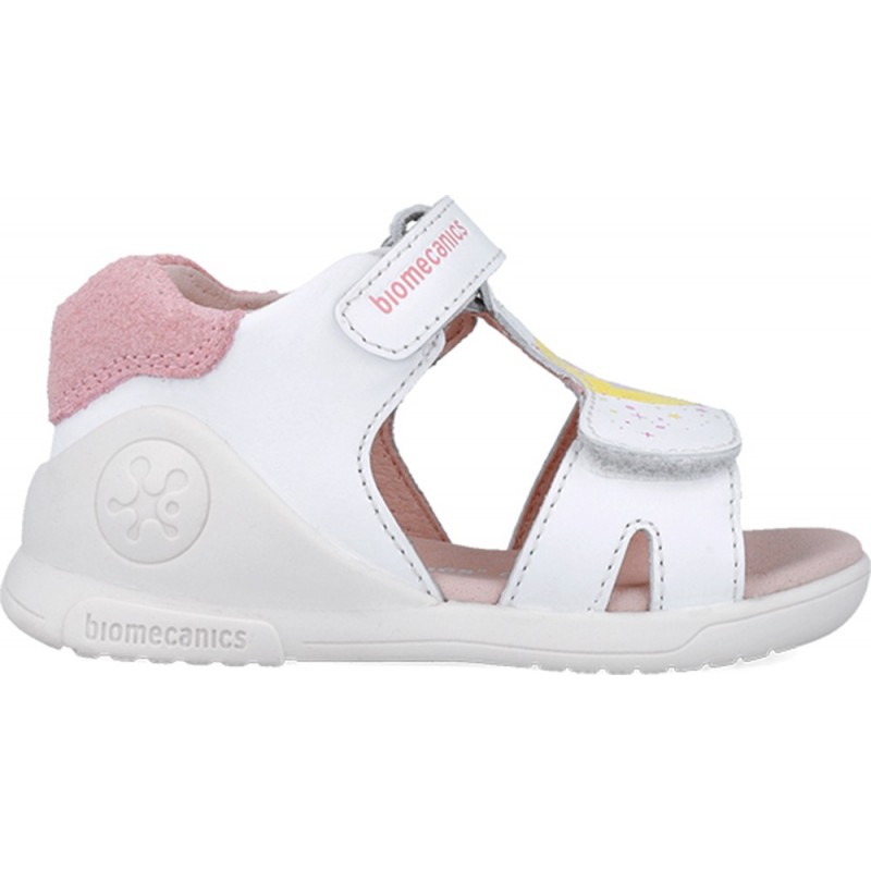 Sandalias para chica Biomecanics 252140 Twin Biogateo BLANCO