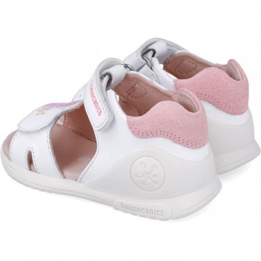 Sandalias para chica Biomecanics 252140 Twin Biogateo BLANCO