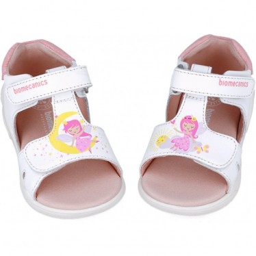 Sandalias para chica Biomecanics 252140 Twin Biogateo BLANCO