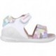 Sandalia para niña Biomecanics 252141 Estampado Biogateo open toe BLANCO_B050