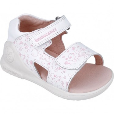 Sandalias para niña Biomecanics 252143 Biogateo open toe Estampado BLANCO_B050