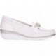 Mocasín de piel para mujer 24 HORAS 26410 LINO