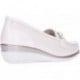 Mocasín de piel para mujer 24 HORAS 26410 LINO