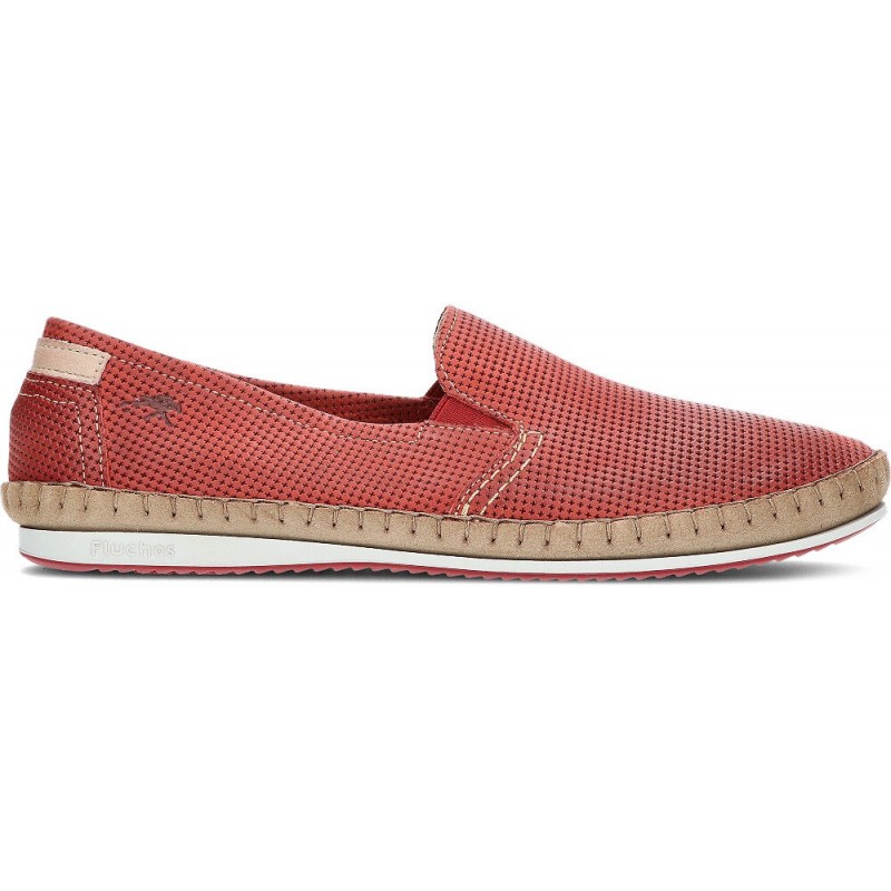 FLUCHOS 8674 LUXE SURF BAHAMAS MOCASIN HOMBRE WHITE_RED