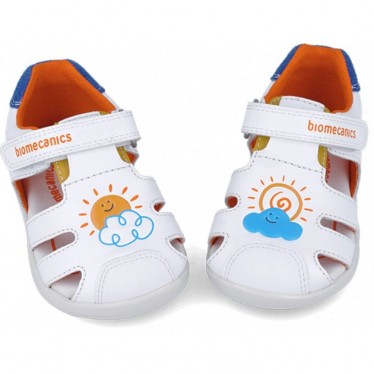 Sandalia para chico Biomecanics 252166 Twin BLANCO_AZUL_B057