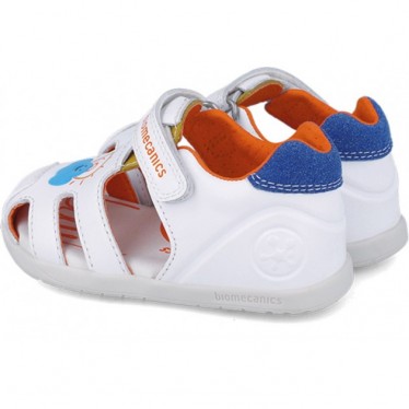 Sandalia para chico Biomecanics 252166 Twin BLANCO_AZUL_B057