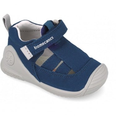 Sandalias de lona para bebé Biomecanics 252174 Biogateo AZUL_MARINO_A089