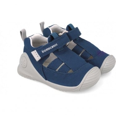 Sandalias de lona para bebé Biomecanics 252174 Biogateo AZUL_MARINO_A089