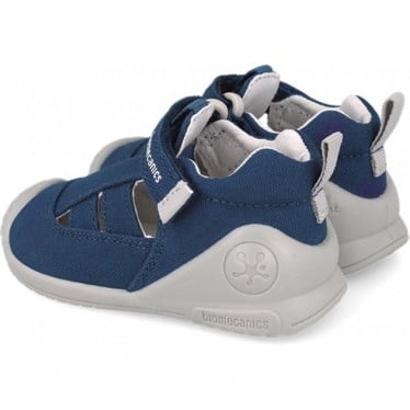 Sandalias de lona para bebé Biomecanics 252174 Biogateo AZUL_MARINO_A089