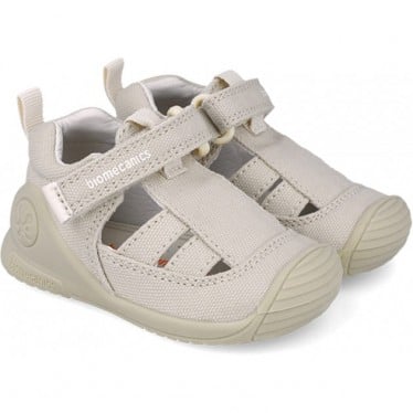 Sandalias de lona para bebé Biomecanics 252174 Biogateo BEIGE_B103