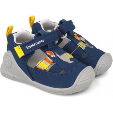 Sandalias para bebé Biomecanics 252178 Twin Biogateo AZUL_MARINO_A089